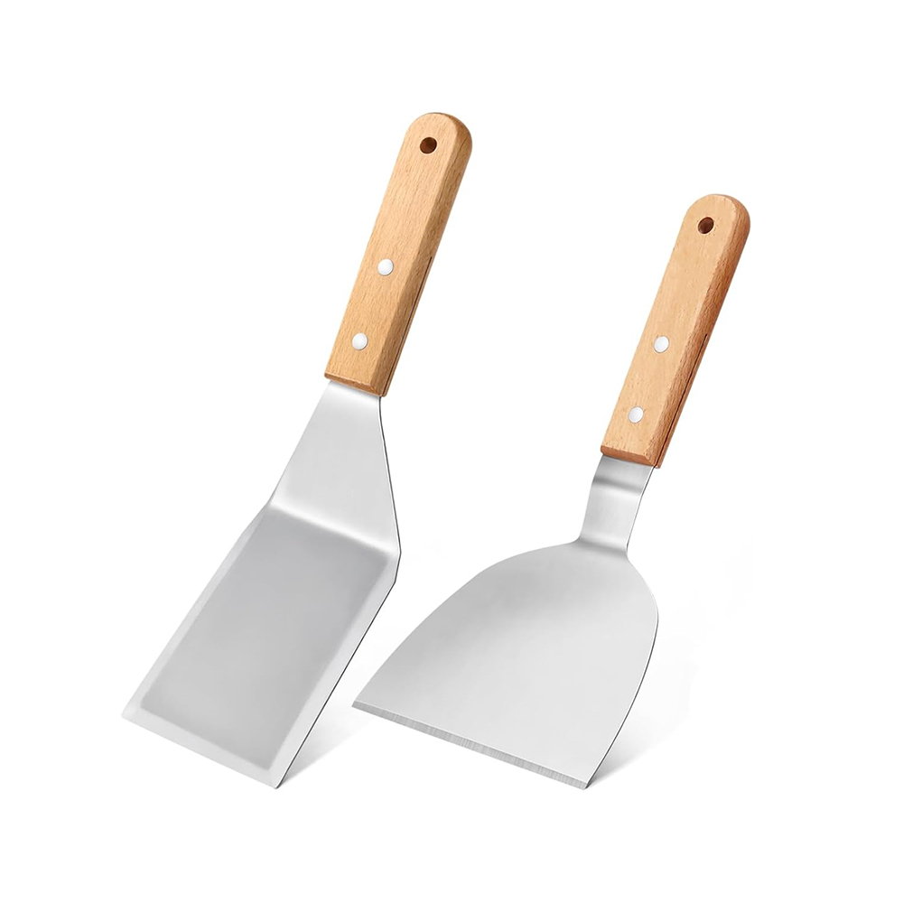 Okonomiyaki Spatula - LMETJMA Juego de espátulas metálicas de
