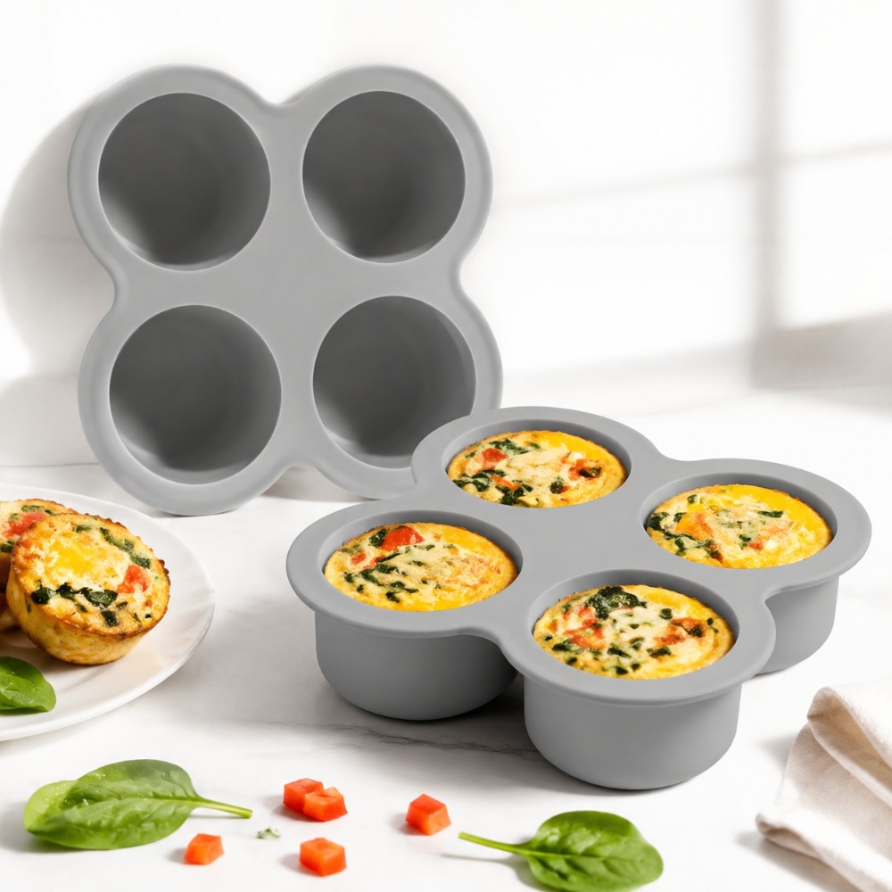 Egg Waffle Pan - Juego de 2 moldes de silicona