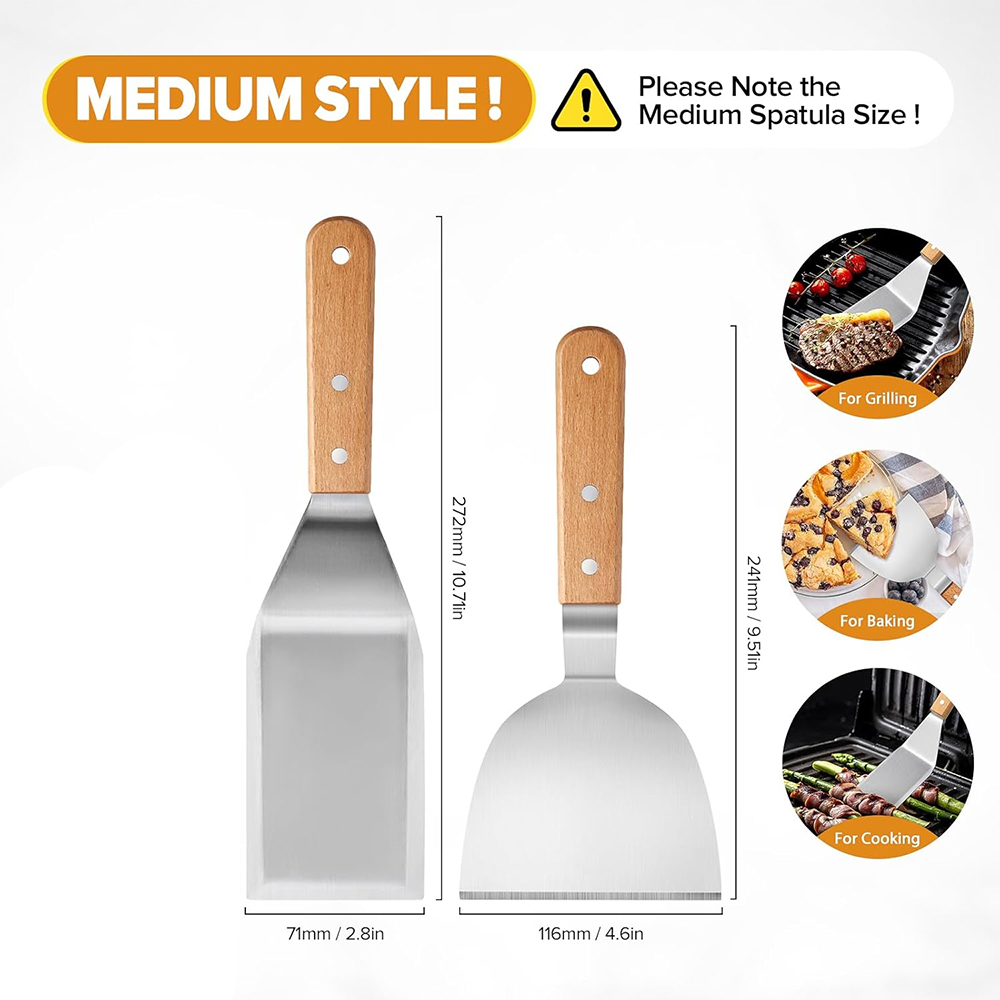LMETJMA Juego de espátulas met - Okonomiyaki Spatula reseña y precio