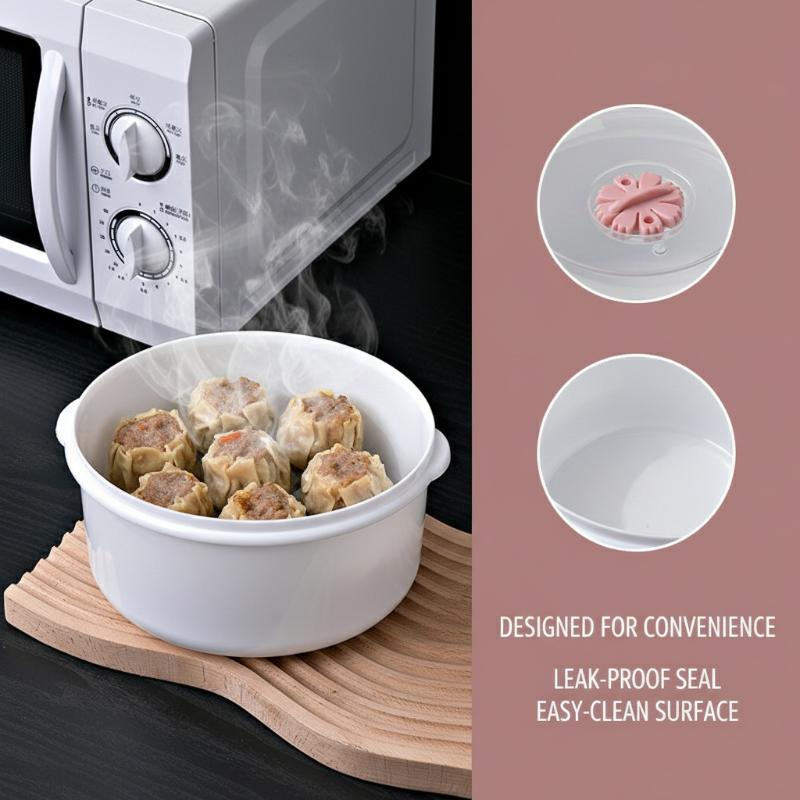 Olla de arroz para microondas  - Bao Steamer Bamboo reseña y precio